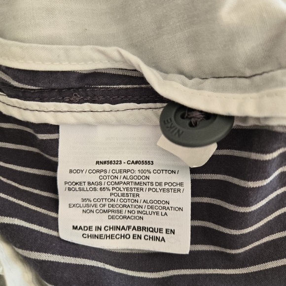 VTG NIKE Women's Vertical Striped Shorts 12 - Picture 6 of 6